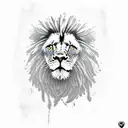 rasta lion tattoo design idea