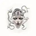 hermaphrodite  tattoo design idea