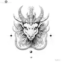 Unleash a captivating artwork that combines your Capricorn, Aquarius, and Scorpio signs. Embrace the celestial fusion tattoo design idea