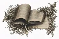 Biblical Scripture writing tattoo design idea