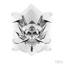 gothic wrist wrap fine lin no shadows tattoo design idea