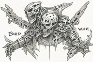 bred for war writing on neck   tattoo design idea