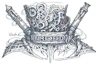 bred for war writing on neck   tattoo design idea