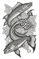 Northern Pike tattoo design idea
