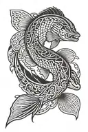 Northern Pike tattoo design idea