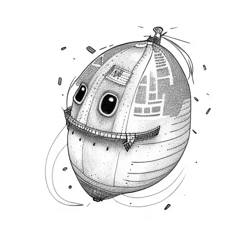 blimp  tattoo design idea