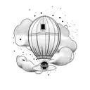 plain blimp tattoo design idea