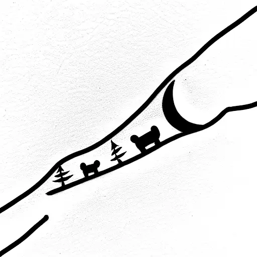fine line tattoo for traveler perspective from airplane window, travels for music nature hiking and love   tattoo design idea