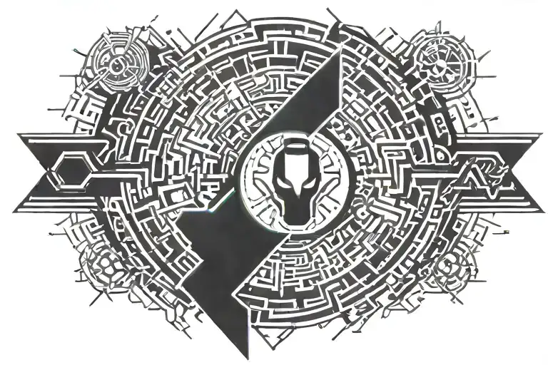 Ironman triathlon logo tattoo design idea