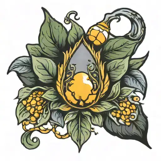 mustard seed tattoo design idea