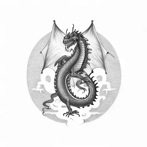 ferrari fan japan letters amd a dragon tattoo design idea