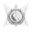 A cricket ball with wings symbolizing travel and freedom tattoo design idea