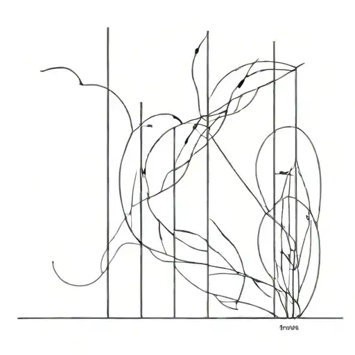 lines going vertical tattoo design idea