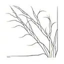 lines going vertical tattoo design idea