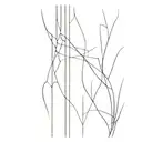 lines going vertical tattoo design idea