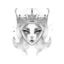 daddy's princess  tattoo design idea