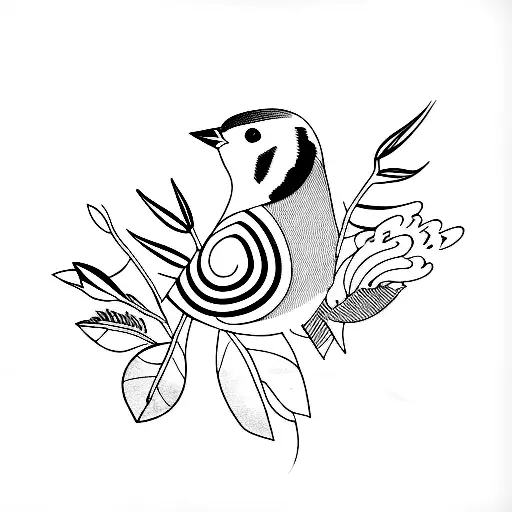goldfinches tattoo design idea