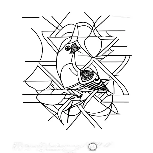 goldfinches tattoo design idea