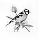 goldfinches tattoo design idea