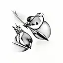 goldfinches tattoo design idea