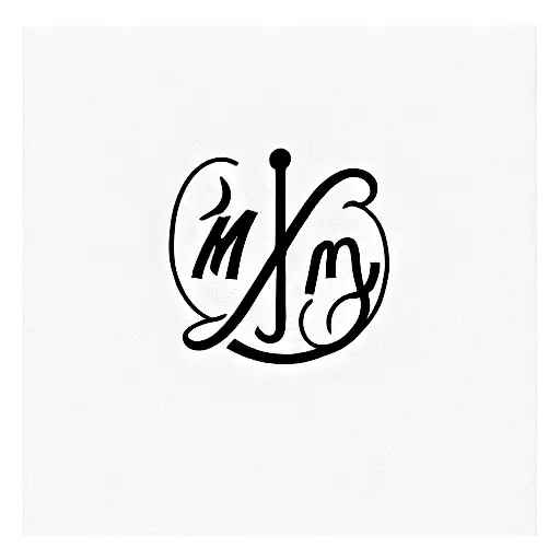 a family tattoo with the initials M W M  tattoo design idea