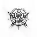 Create a striking BDSM-inspired tattoo design situated in the bikini area below the navel. The tattoo should feature int tattoo design idea