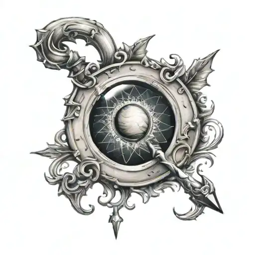 Jupiter & Archer logo round shaped tattoo tattoo design idea