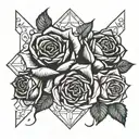gothic roses   tattoo design idea
