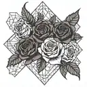 gothic roses   tattoo design idea