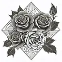 gothic roses   tattoo design idea