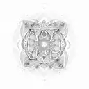 olive wreath tattoo design idea