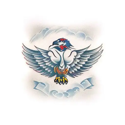 hawk wings  tattoo design idea