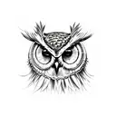 owl evil skull tattoo design idea