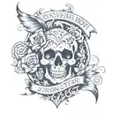 you never know how strong you are until being  strong is the only  choice you have  tattoo design idea