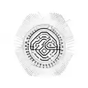 A circuit board pattern forming the shape of a wedding ring tattoo design idea