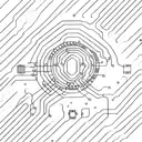 A circuit board pattern forming the shape of a wedding ring tattoo design idea