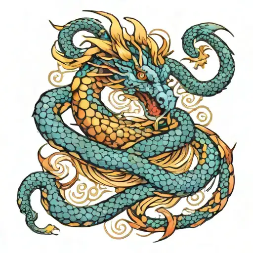 dragon Libra tattoo design idea