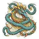 dragon Libra tattoo design idea