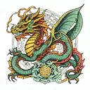 dragon Libra tattoo design idea