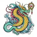 dragon Libra tattoo design idea