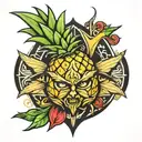 pineapple star wars sith logo tattoo design idea