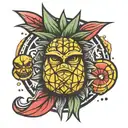 pineapple star wars sith logo tattoo design idea