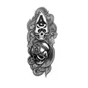 a skull and crossbones tattoo design idea