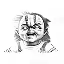 chucky tattoo design idea