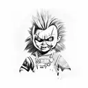chucky tattoo design idea