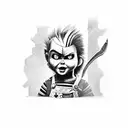 chucky tattoo design idea