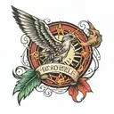 "H.O.P.E" goin into "I can do all things through Christ" tattoo design idea