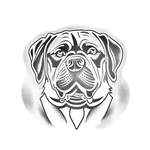 Tribal Rottweiler 926+ Rottweiler Tattoo Ideas in 2025 - BlackInk AI