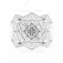 triangle fractal  tattoo design idea