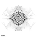 triangle fractal  tattoo design idea